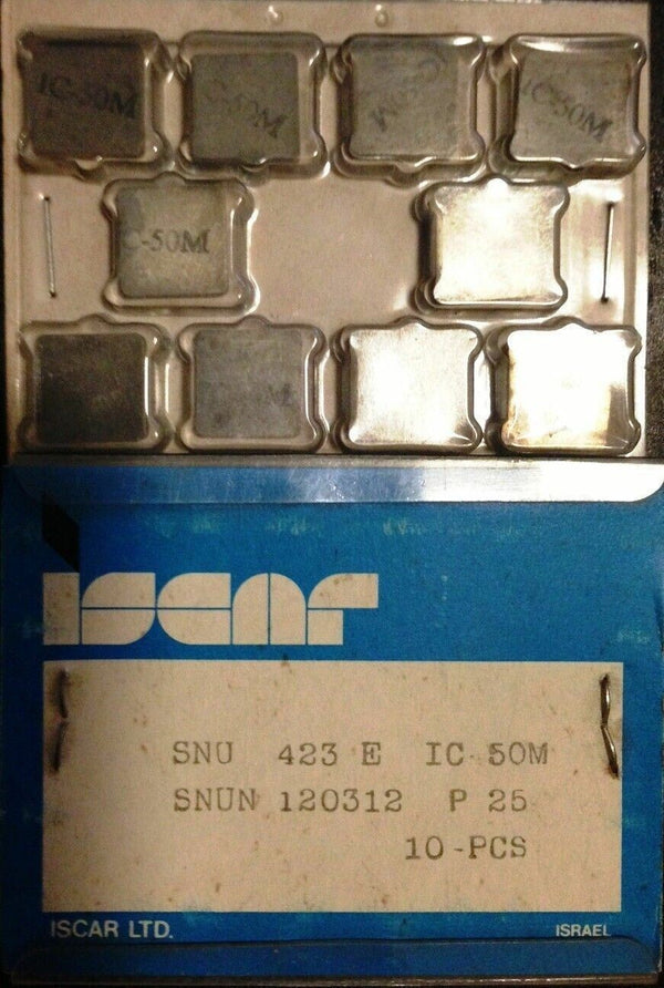 ISCAR SNU 423 E IC 50M SNUN Carbide Inserts 10 Pcs Lathe Mill Turn Tools New