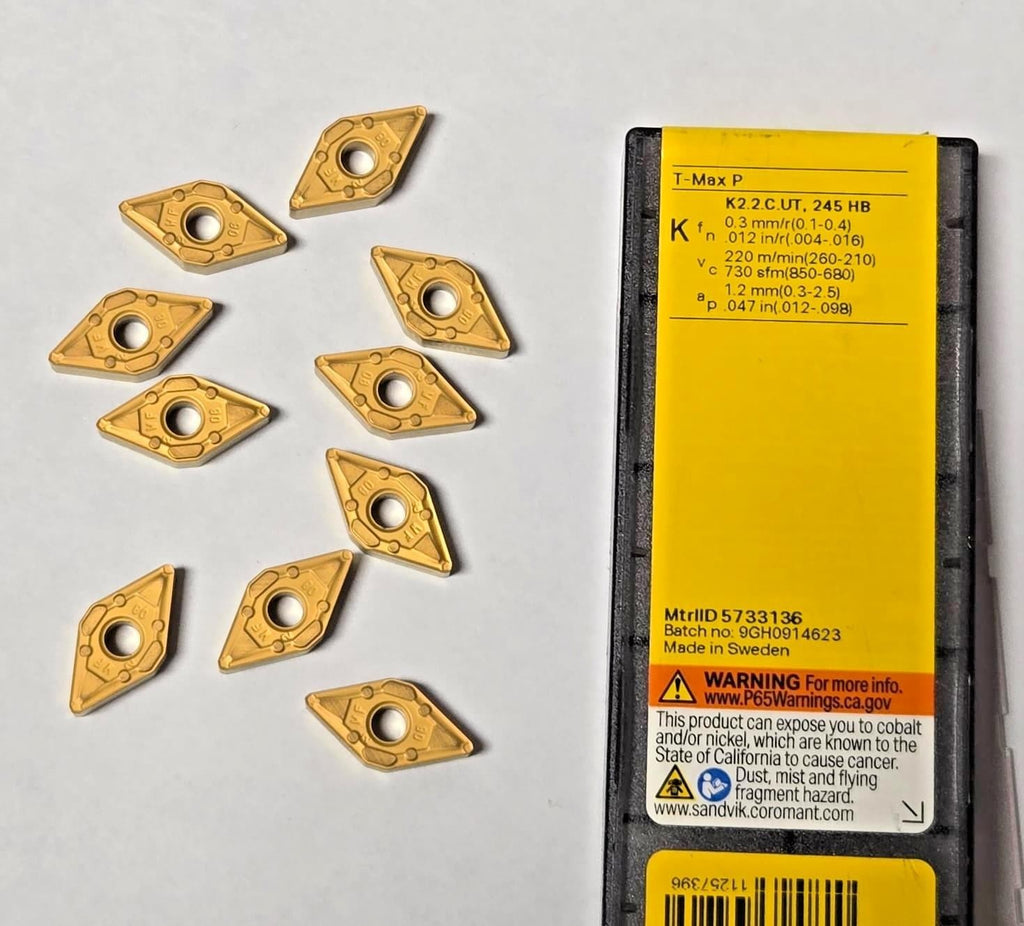 SANDVIK Coromant DNMX 332-WF 11 04 08-WF 3005 Carbide Inserts Lathe Turning