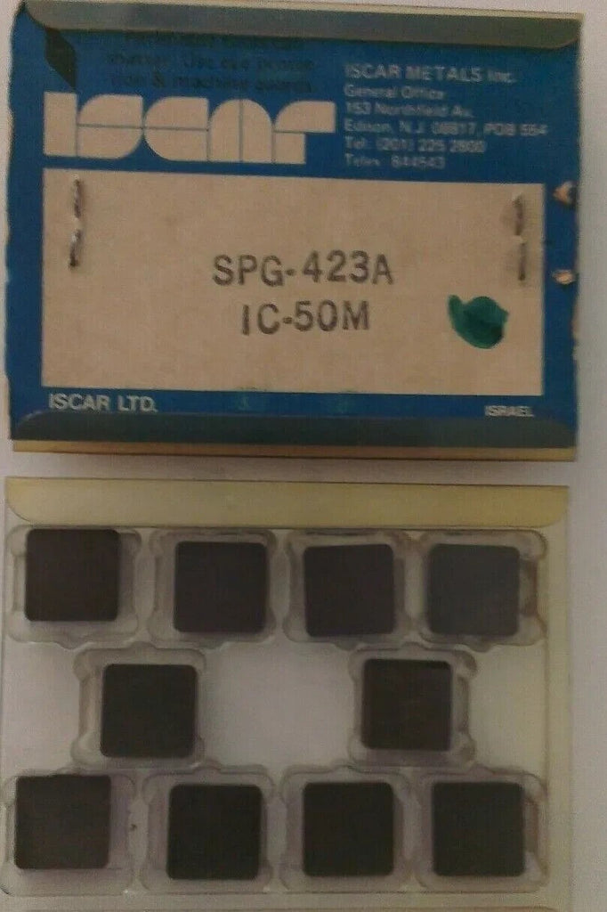 10 Pcs Iscar SPG 423A IC 50M Carbide Inserts Lathe Mill Turning New Tools