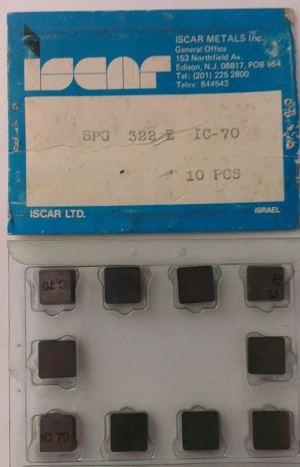 10 Pcs Iscar SPG 323 E IC 70 Carbide Inserts Lathe Mill Turning New Tools