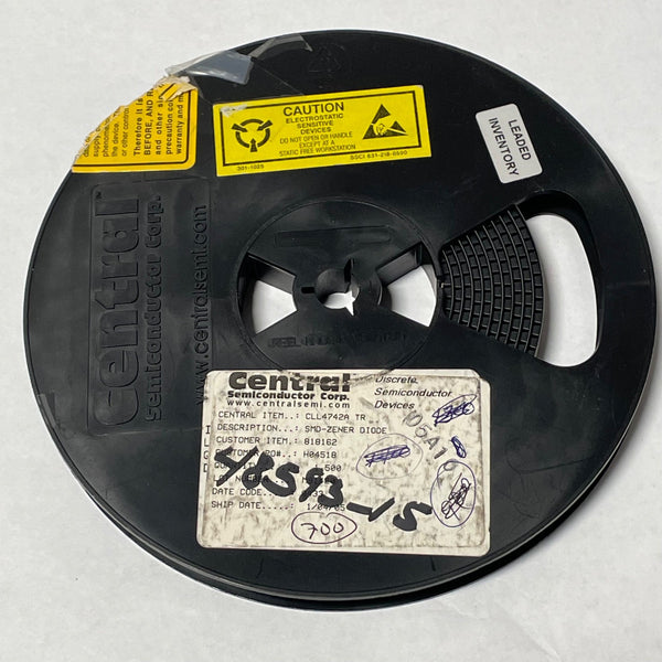 Reel of 600 Central Semiconductor CLL4742A TR SMD-ZENER DIODE 48593-15