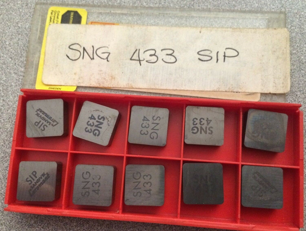 SANDVIK Coromant SNG 433 S1P Lathe Mill Tools Carbide Inserts 10 Pcs New