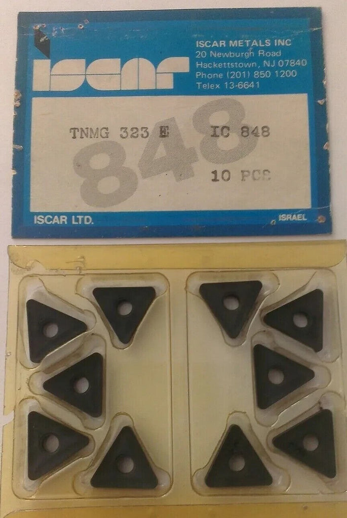 10 Pcs Iscar TNMG 323 E IC 848 Carbide Inserts Lathe Mill Turning New