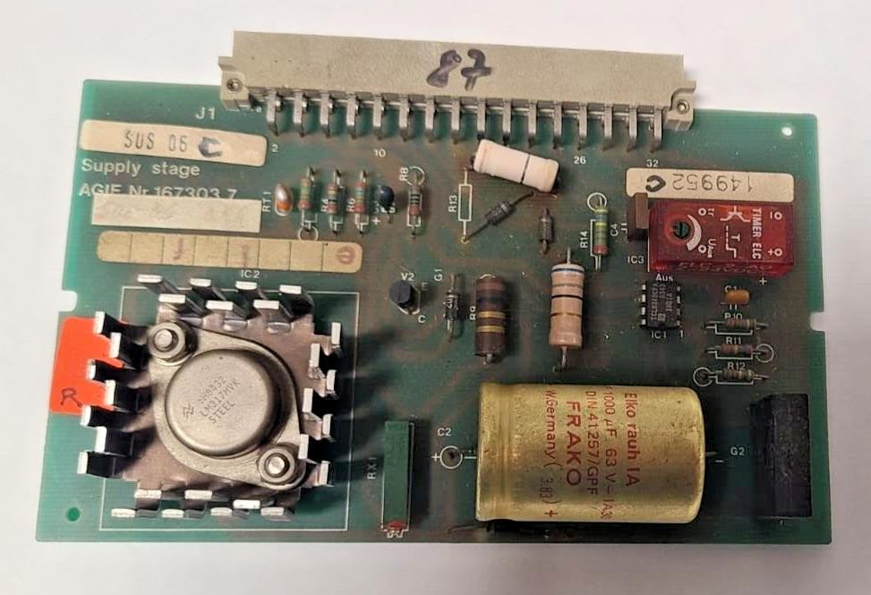 AGIE AGIECUT 120 CIRCUIT BOARD SUPPLY STAGE SUS-06E AGIE NR. 167303.7 CNC