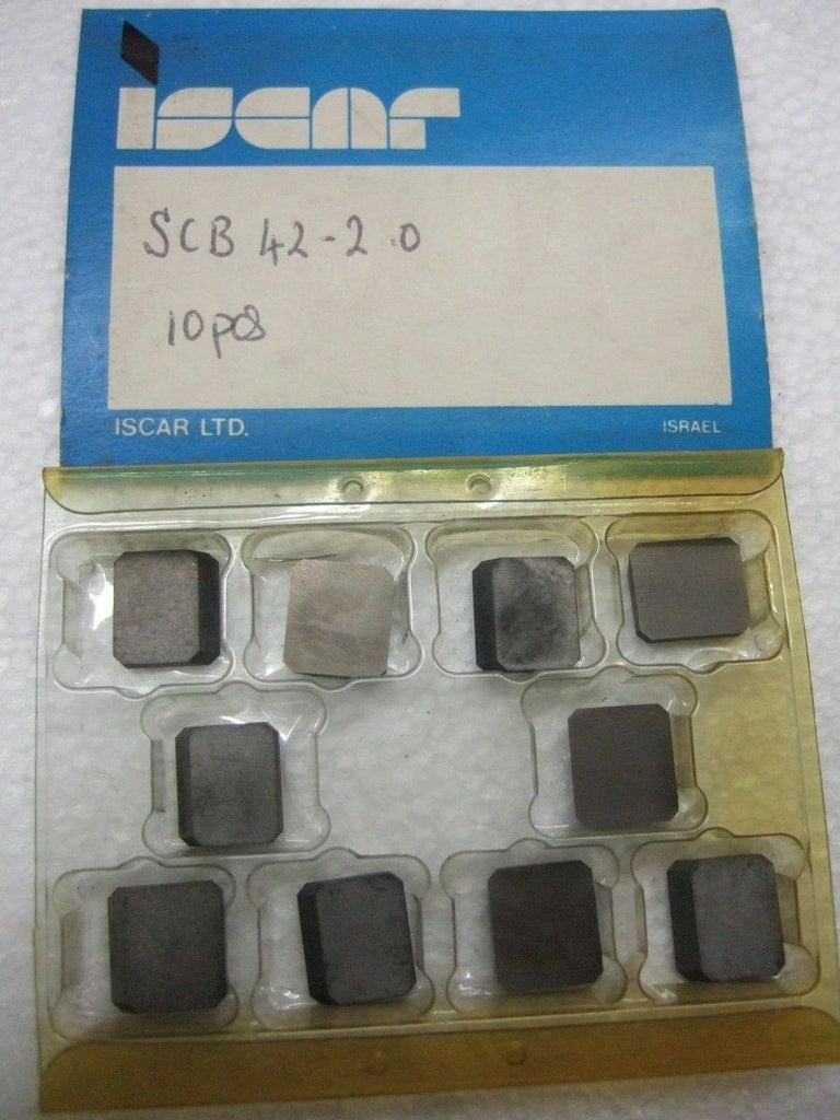 ISCAR SCB 42 - 2.0 Carbide Inserts 10 Pcs New Lathe Mill Turning