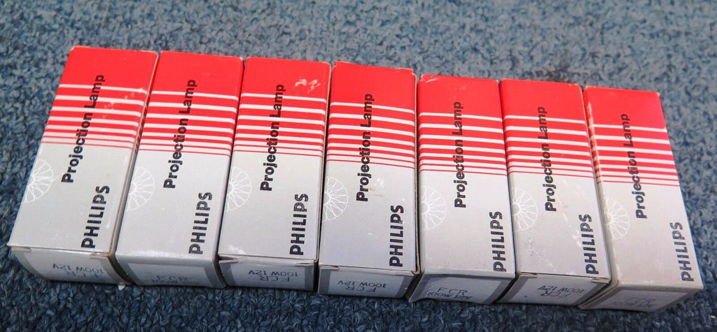 Lot Of 7 PHILIPS FCR 100W 12V Projection Lamp New