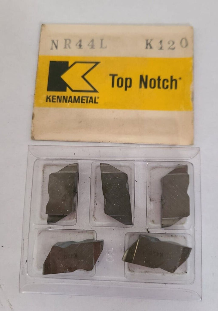5 Pcs Kennametal Carbide Top Notch Grooving Inserts NR 44L K120 USA