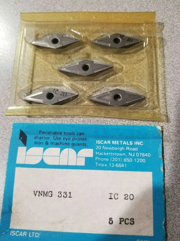 ISCAR VNMG 331 IC 20 Carbide Inserts 5 Pcs Turning Lathe Tools Mill New