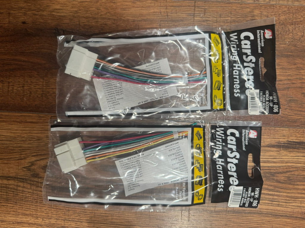 Honda Accord Radio Wire Harness Install Stereo Plug Wiring 1998 - 2008 Lot of 2