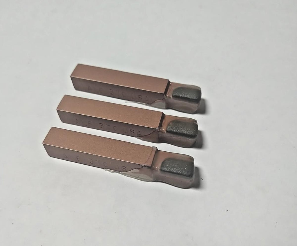 Brazed Tipped Carbide Lathe Tool Bit 3/8" Shank AL6 370 USA Made Lot of 3