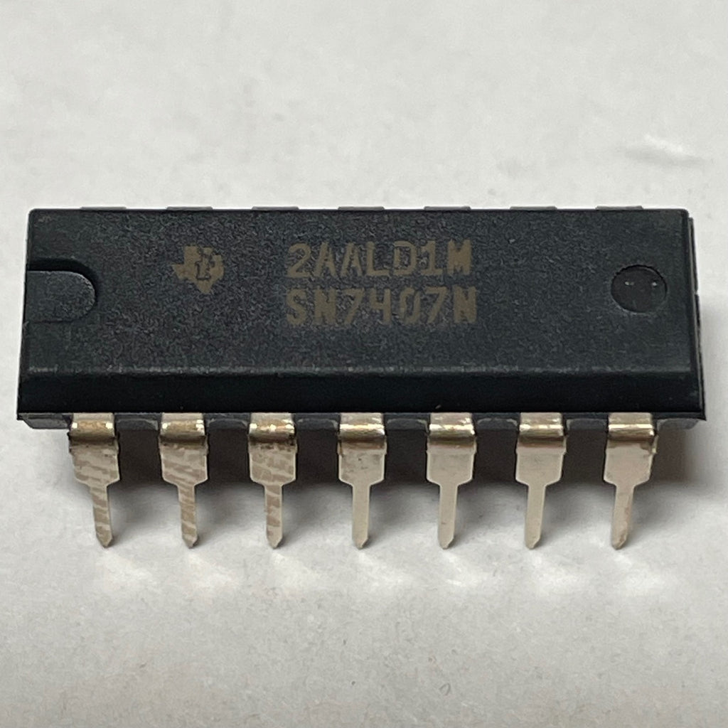 Lot of 145 Texas instruments SN7407N IC BUFF NON-INVERT 5.25V 14-PDIP 44838-01