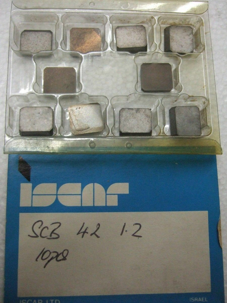 ISCAR SCB 42 1.2 Carbide Inserts Lot of 10 Pcs New Lathe Mill Tools