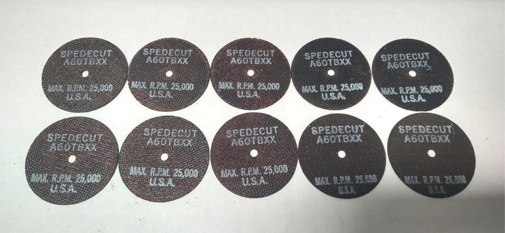 3x1/8x1/4 Spedecut Abrasive Grinding Cut-Off Disc Wheel A60 TBXX USA 10Pcs