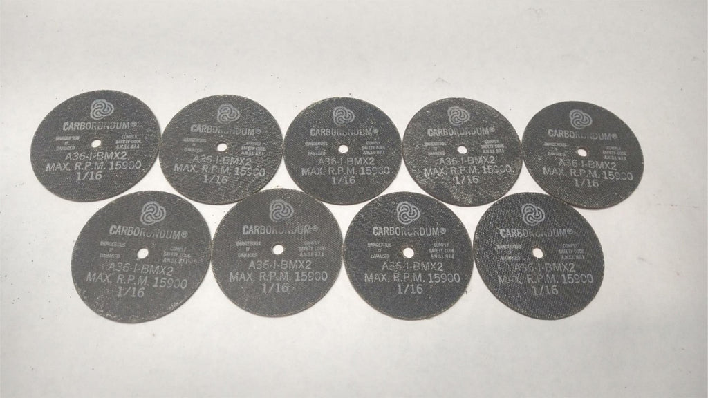 3x1/8x1/4 Carborundum Abrasive Grinding Cut-Off Disc Wheel USA A36-l-BMX2 9Pcs