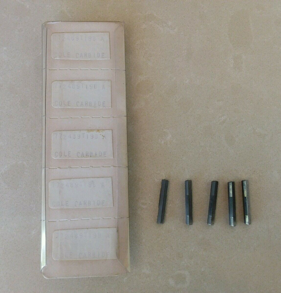 Cole Carbide Industries 5pcs 772489T19B A Carbide Inserts Grooving