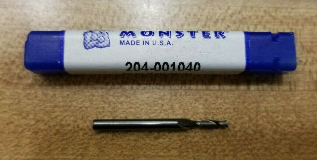 Mill Monster 204-001040 3/23 2 FL Square End Mill 3/8 LOC Carbide Made in USA
