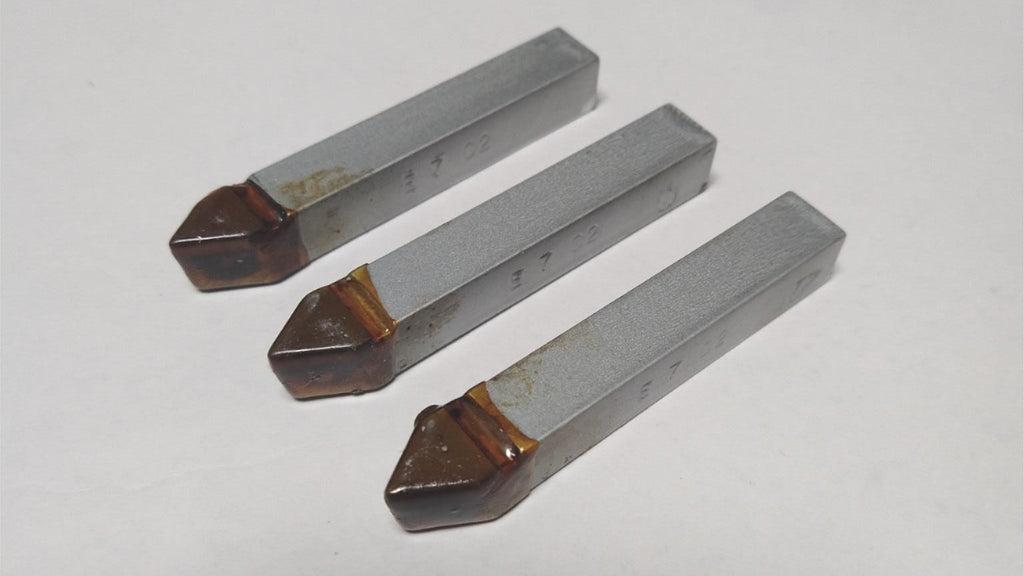 ACT Brazed Tipped Carbide Lathe Tool Bit 7/16" Shank E7 C2 USA MAde Lot of 3