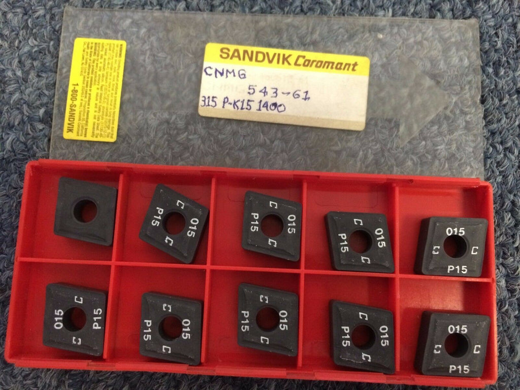 SANDVIK Coromant CNMG 543 61 315 015 P-K15 Lathe Carbide Inserts 10 Pcs Tool New