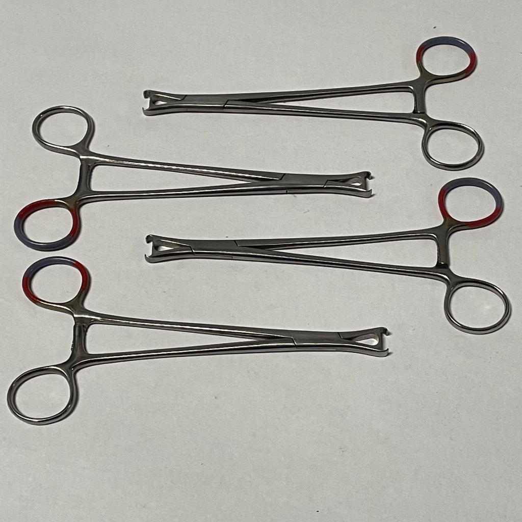 Lot of 4 Codman 50-5117 Stainless Leroy Scalp Clip Applier Forceps