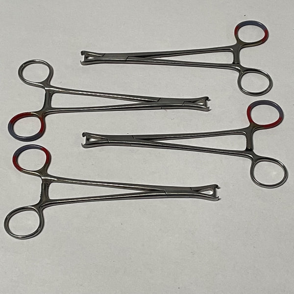 Lot of 4 Codman 50-5117 Stainless Leroy Scalp Clip Applier Forceps