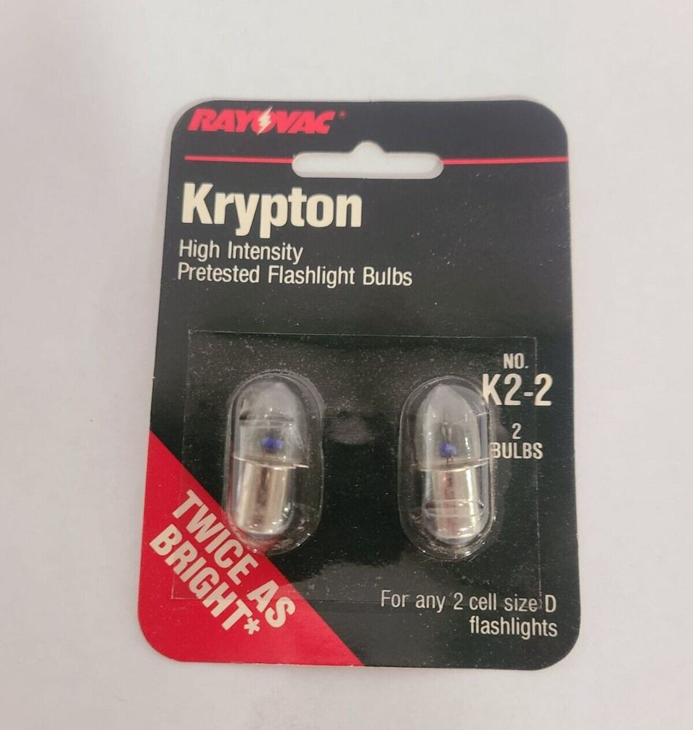 Lot Of 20 Rayovac Krypton Bulbs- Flashlight Bulbs K2-2 New Unopened