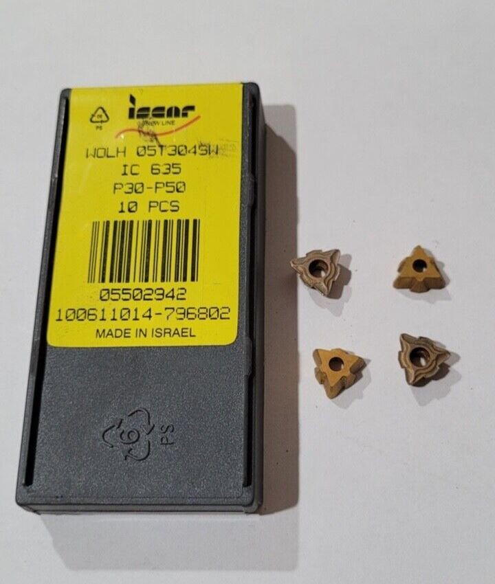 4 Pcs Iscar WOLH 05T304 SW IC 635 P30-P50 Indexable Carbide Inserts