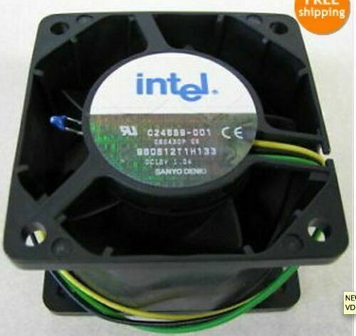 NEW Intel C24889-001 60x60x38 mm Fan 12 VDC Sanyo Denki P/N: 9G0612T1H133 CPU
