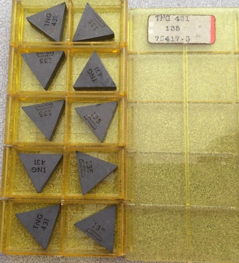 SANDVIK Coromant TNG 431 135 7S417-3 Lathe Carbide Inserts 10 Pcs New Tools