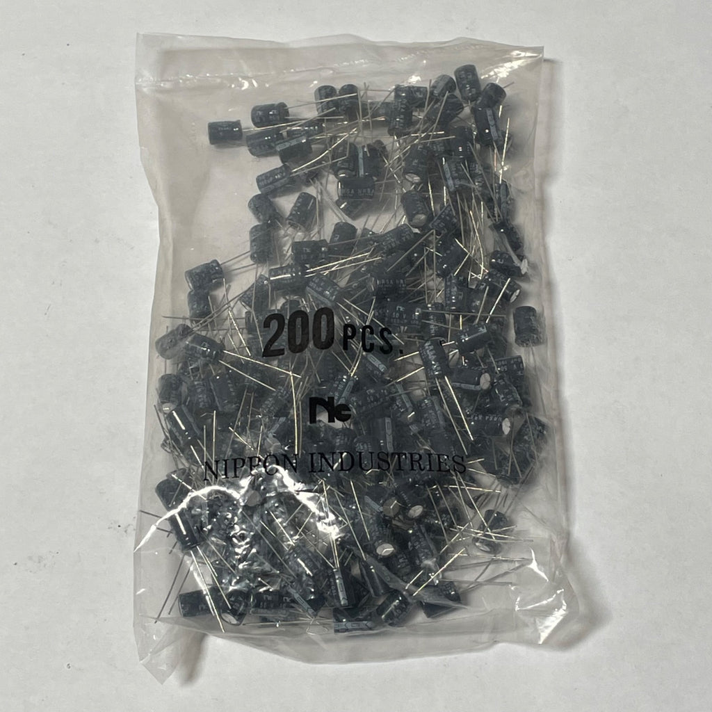 Lot of 200 Nippon Industries NRSA101M50V 8X11.5 Electrolytic Capacitor 48807-36