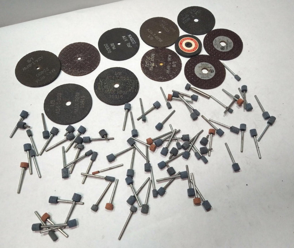 Misc Lot Abrasive Grinding Mounted Stone Grinding Cylindrical Cut-Off Wheel USA