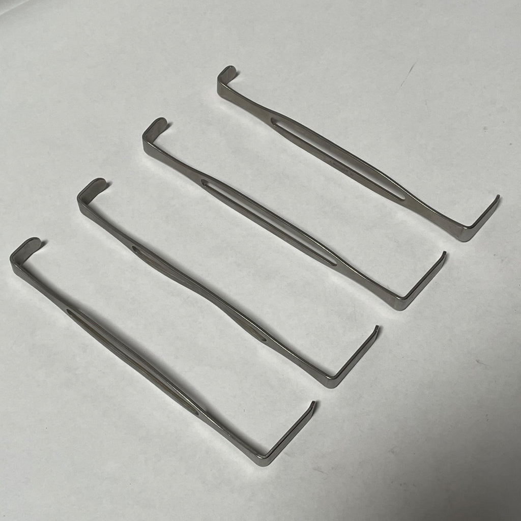 Lot of 4 V. Mueller SU3660 Medical Retractor 8" Vet Surgery Double End US Army