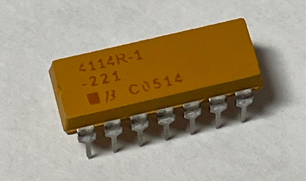 Lot of 160 4114R-1-221 Bourns Inc Resistors ARRAY 7 RES 220 OHM 14DIP 46017-11