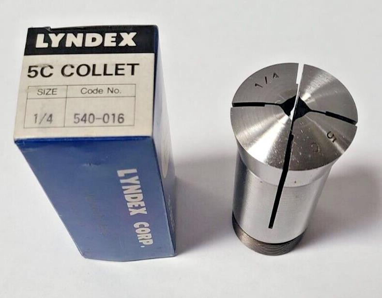 New Lyndex 5C Lathe Mill Collet Size 1/4 Square CNC Chucker Free Shipping Japan
