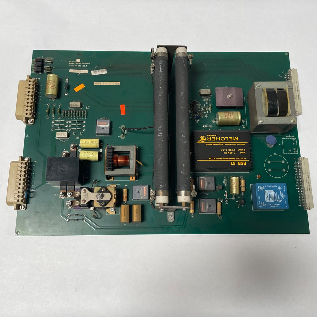 AGIE P0I-04C NR. 614 120.4 616571 C POWER OUTPUT INTERFACE CNC CIRCUIT BOARD