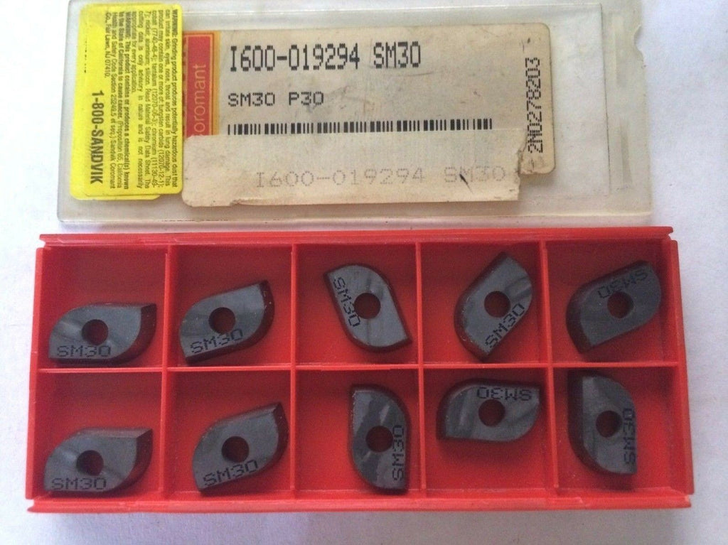 10 Pcs SANDVIK Coromant I600 019294 SM30 P30 Lathe Mill Carbide Inserts Tools