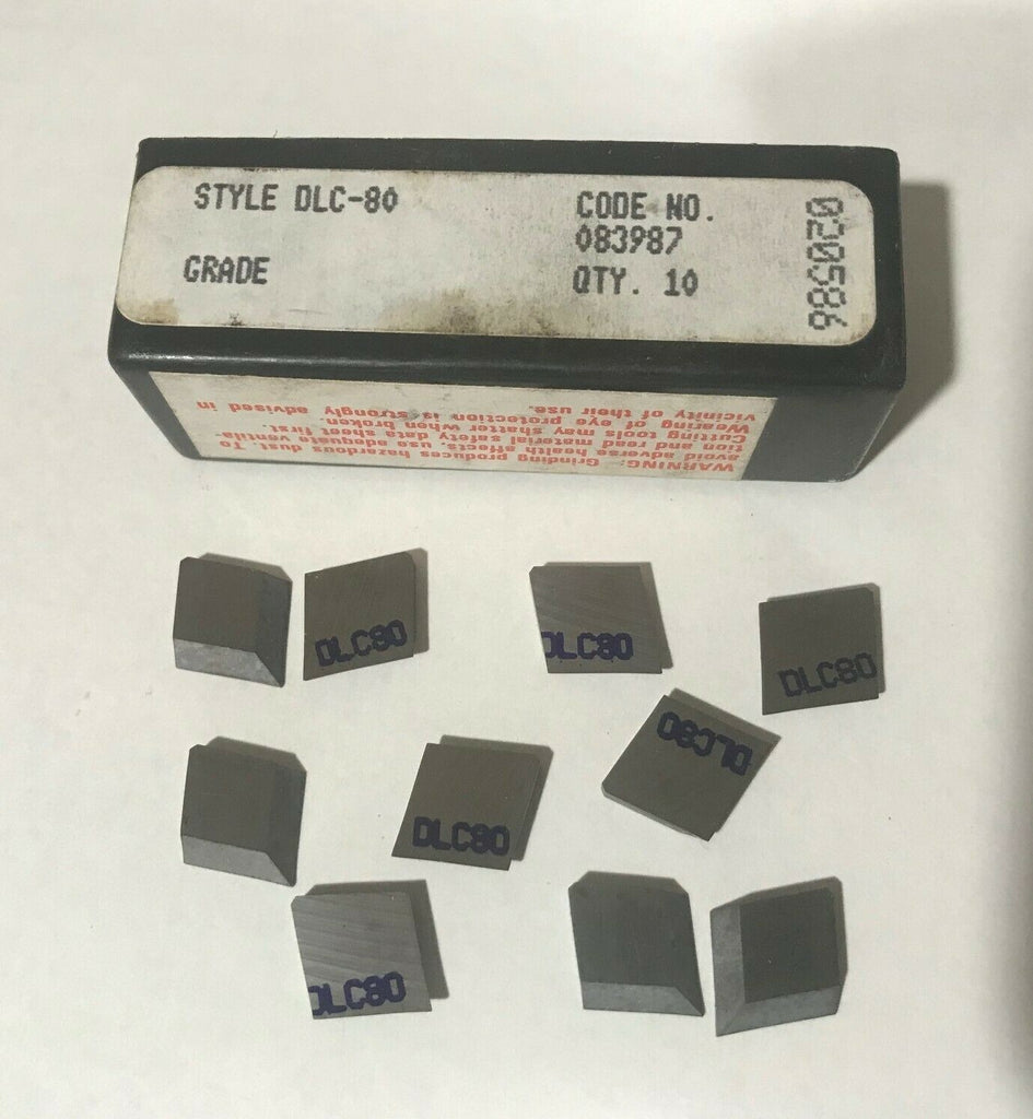 10 Pcs RTW Style DLC-80 083987 Carbide Inserts Lathe Mill Milling Tools New