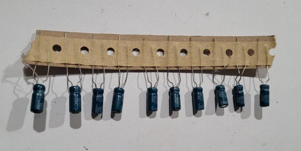 REC Radial Type Electrolytic Capacitors 3.3uF 63V New Lot of 10 Pcs