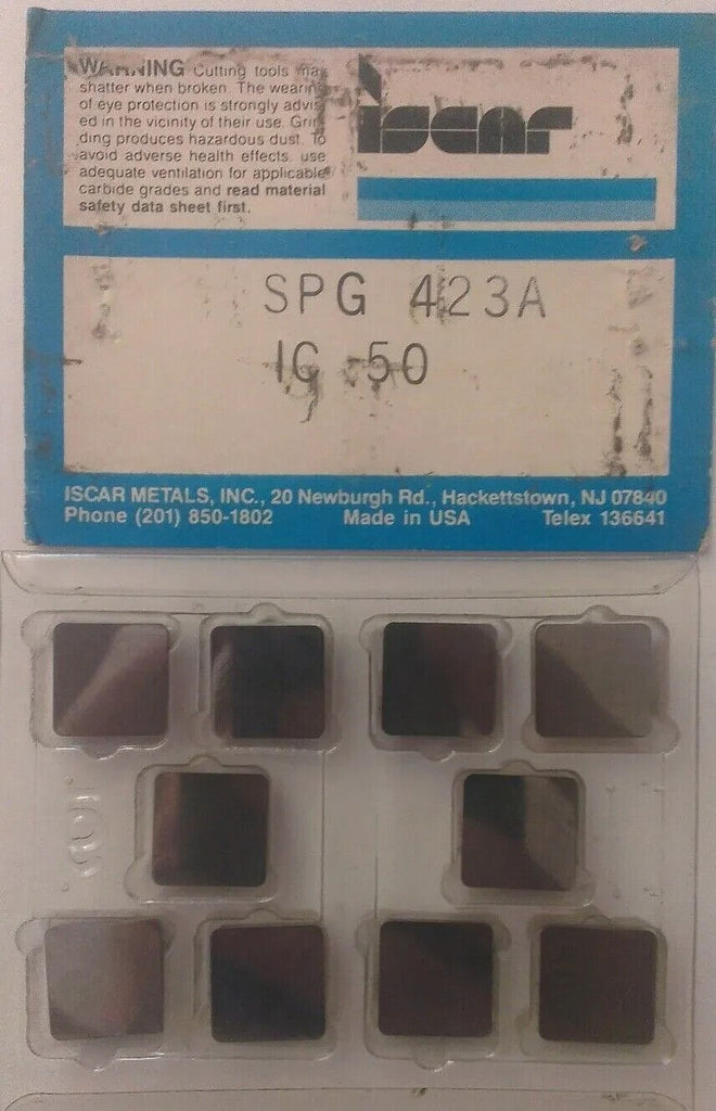 10 Pcs Iscar SPG 423A IC 50 Carbide Inserts Lathe Mill Turning New Tools