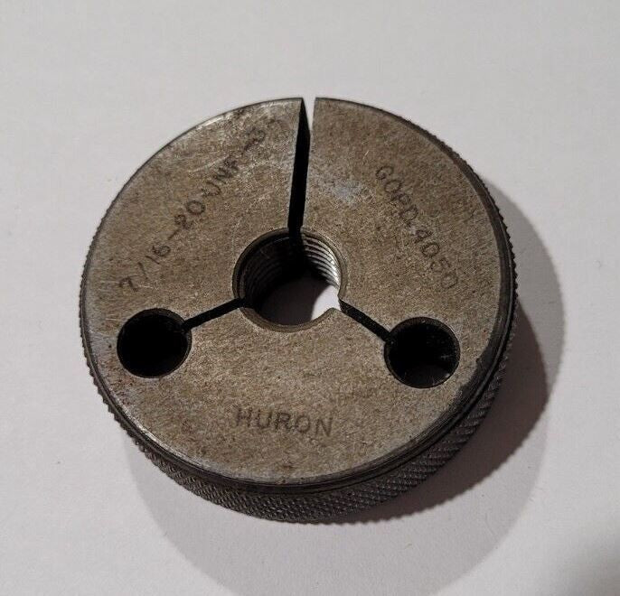 7/16-20 UNF-3A GO Thread Ring Gage P.D. .4050 HURON