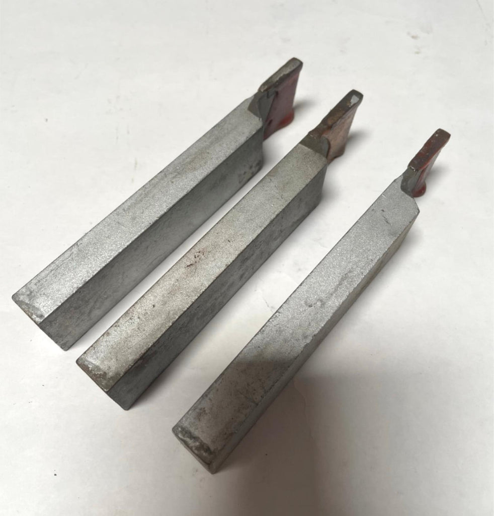 G.W. Super/Morse Brazed Tipped Carbide Lathe Tool Bit 1/2" x 1" CTR 22 C2 3Pcs