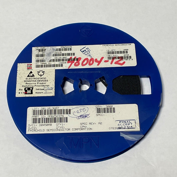 Reel of 2400 Fairchild MMBZ5237B DIODE ZENER 8.2V 500MW SOT23 48004-12