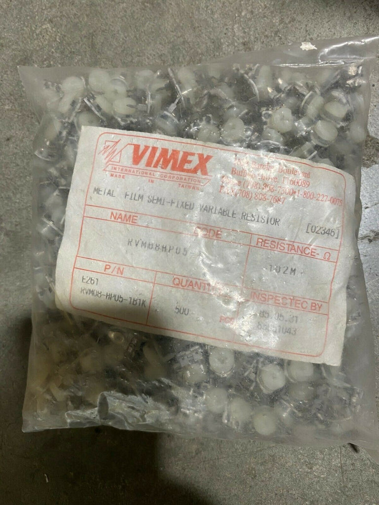 Lot 500 VIMEX RVM Cermet Trimmer Potentiometer Resistor RVM08-HP05-1B1K 102M