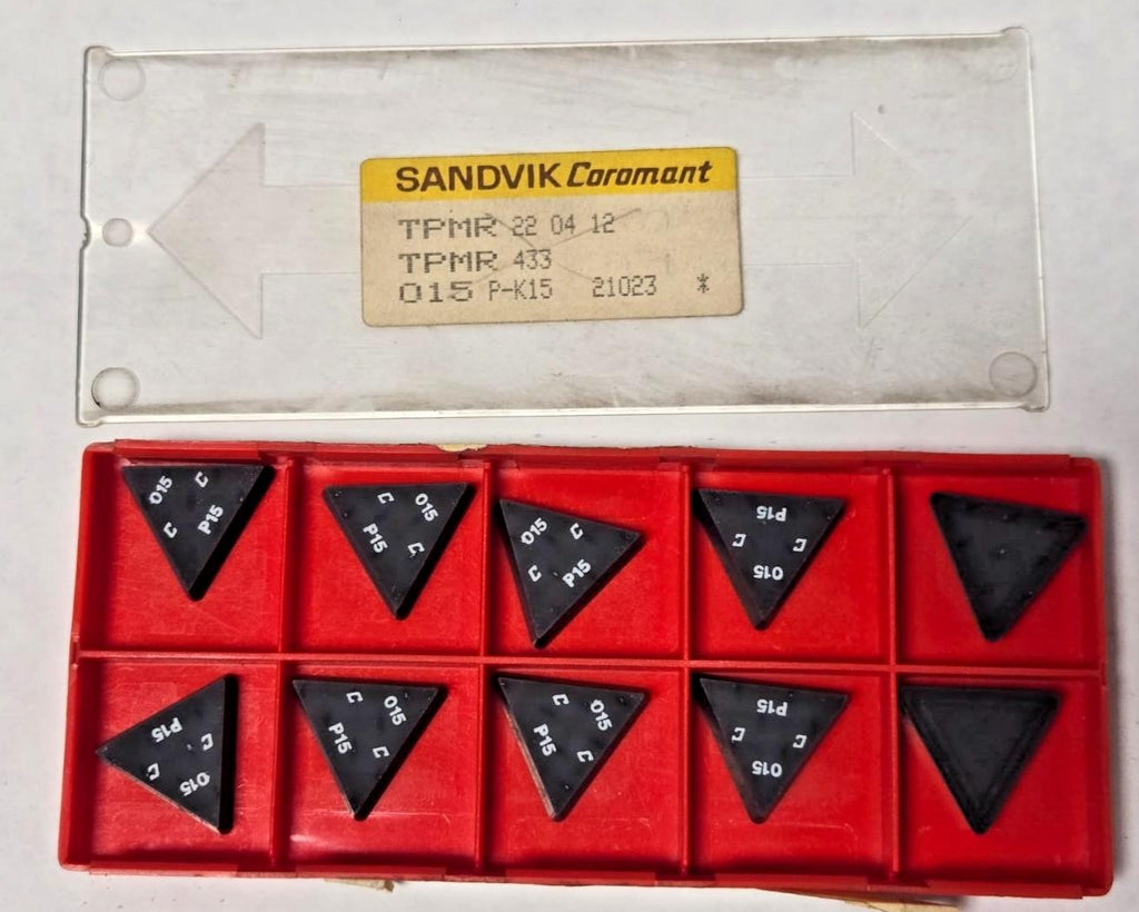 SANDVIK Coromant TPMR 433 015 PK15 Lathe Carbide Inserts 10 Pcs New