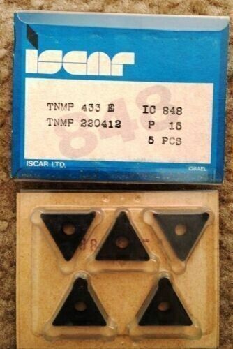 5 Pcs Iscar TNMP 433 E 220412 IC 848 Carbide Insert Lathe Mill Turning Tool New
