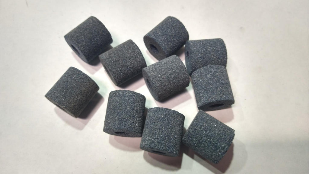 1x1x1/4 Abrasive Cylinder Stone Wheel GA60 J6 V10 Made in USA Lot of 10
