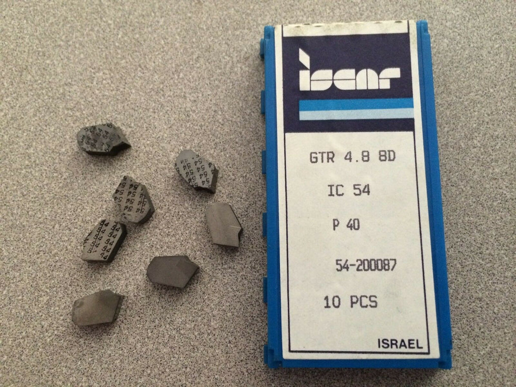 ISCAR GTR 4.8 8D IC 54 Carbide Inserts 7 Pcs Lathe Turning Mill Tools Self-Grip