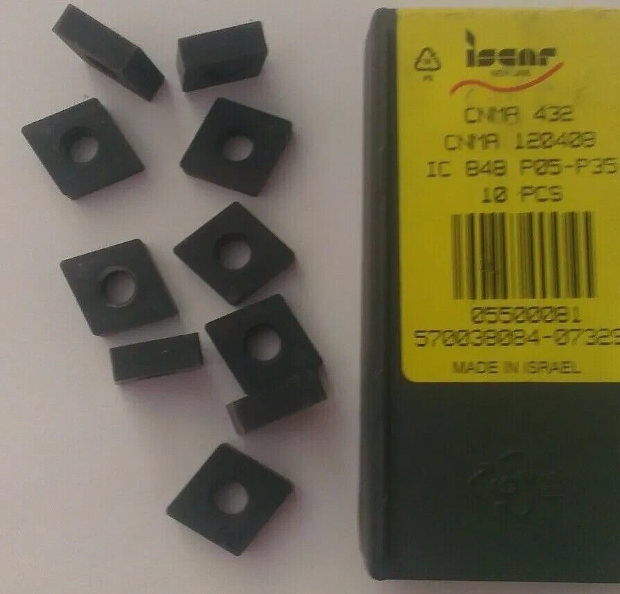 10 Pcs Iscar CNMA 432 IC 848 P05-P35 120408 Carbide Inserts Lathe Mill Turning