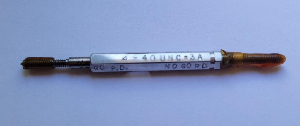 4-40 UNC-3A Hemco GO & NO GO Thread Plug Gage GO P.D. .0958  & NOGO .0939 S-54