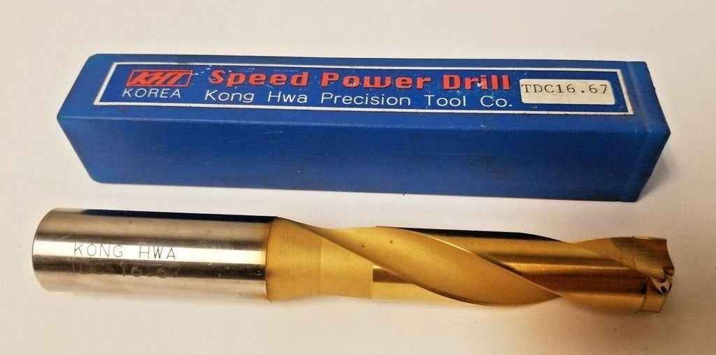 Korea Kong HWA TDC 16.67 Precision Tool Speed Power Drill Coolant Thru New