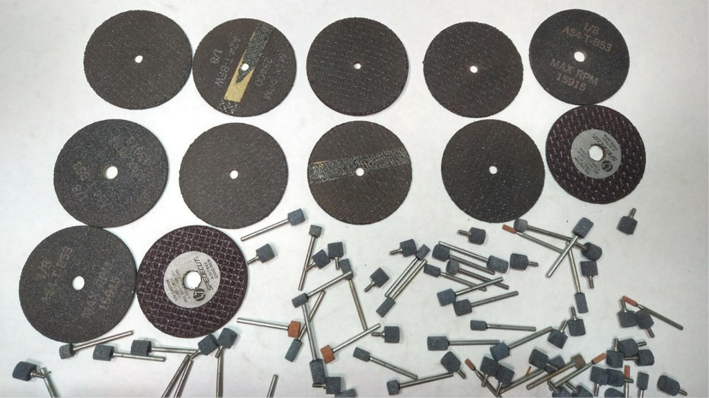 Misc Lot Abrasive Grinding Mounted Stone Grinding Cylindrical Cut-Off Wheel USA